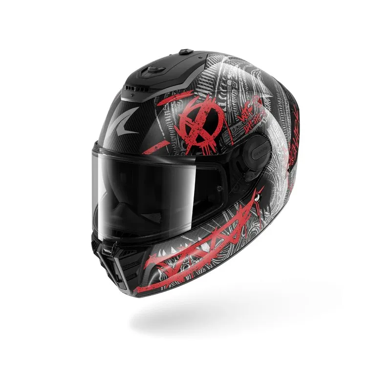 SHARK integral motorcycle helmet SPARTAN RS SHIEVER carbon / anthracite / red