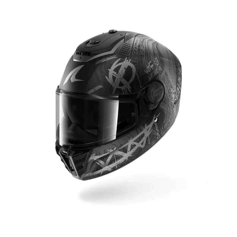 SHARK casque moto intégral SPARTAN RS SHIEVER carbone / noir mat / anthracite