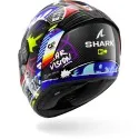 SHARK casque moto intégral SPARTAN RS STREETRUSH carbone / bleu / chrome
