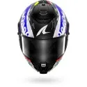 SHARK integral motorcycle helmet SPARTAN RS STREETRUSH carbon / blue / chrome