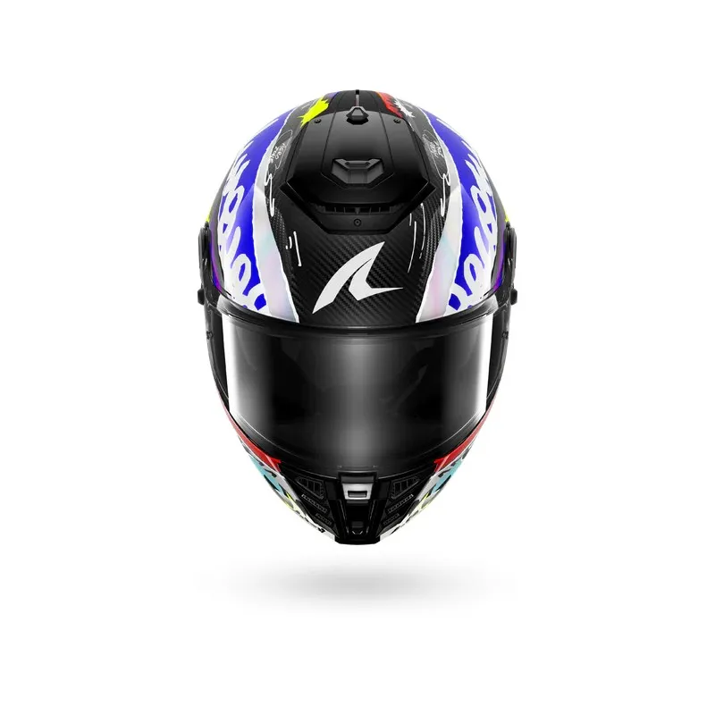 SHARK casque moto intégral SPARTAN RS STREETRUSH carbone / bleu / chrome