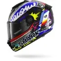SHARK integral motorcycle helmet SPARTAN RS STREETRUSH carbon / blue / chrome
