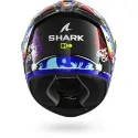 SHARK integral motorcycle helmet SPARTAN RS STREETRUSH carbon / blue / chrome
