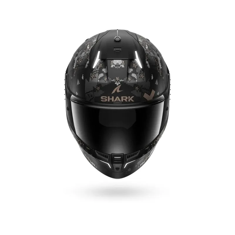 SHARK casque moto intégral SKWAL i3 HELLCAT noir mat / chrome / anthracite
