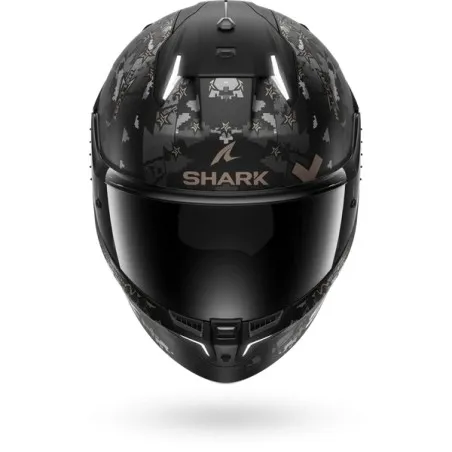 SHARK casque moto intégral SKWAL i3 HELLCAT noir mat / chrome / anthracite