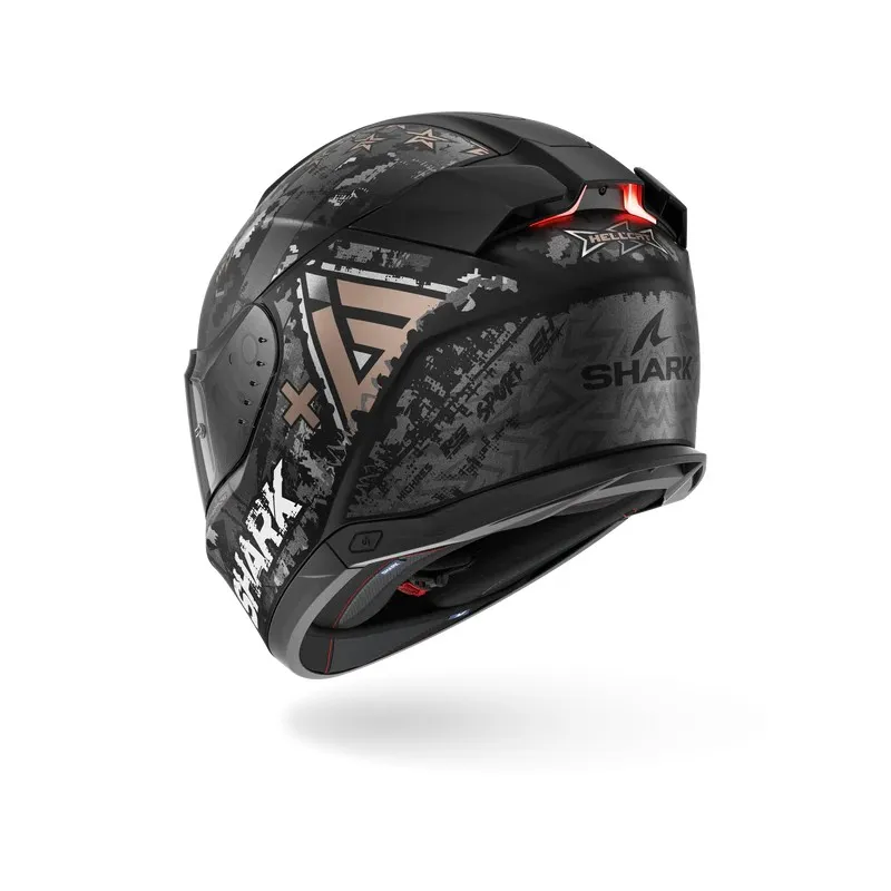 SHARK integral motorcycle helmet SKWAL i3 HELLCAT matt black / chrom / anthracite