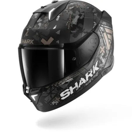 SHARK casque moto intégral SKWAL i3 HELLCAT noir mat / chrome / anthracite