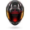 SHARK integral motorcycle helmet SKWAL i3 HELLCAT matt black / chrom / red