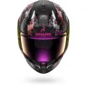 SHARK integral motorcycle helmet SKWAL i3 HELLCAT matt black / chrom / purple