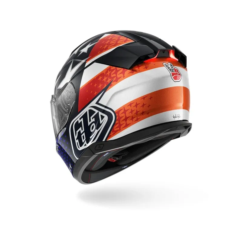 SHARK integral motorcycle helmet SKWAL i3 US  FLAG blue / red / white
