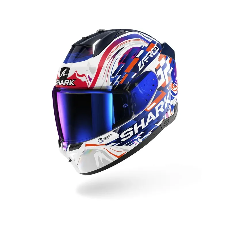 SHARK casque moto intégral SKWAL i3 REPLICA ZARCO GP DE FRANCE blanc / violet / bleu