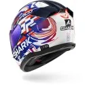 SHARK integral motorcycle helmet SKWAL i3 REPLICA ZARCO GP DE FRANCE white / purple / blue