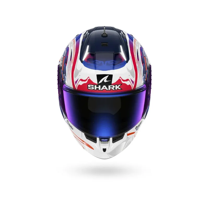 SHARK integral motorcycle helmet SKWAL i3 REPLICA ZARCO GP DE FRANCE white / purple / blue