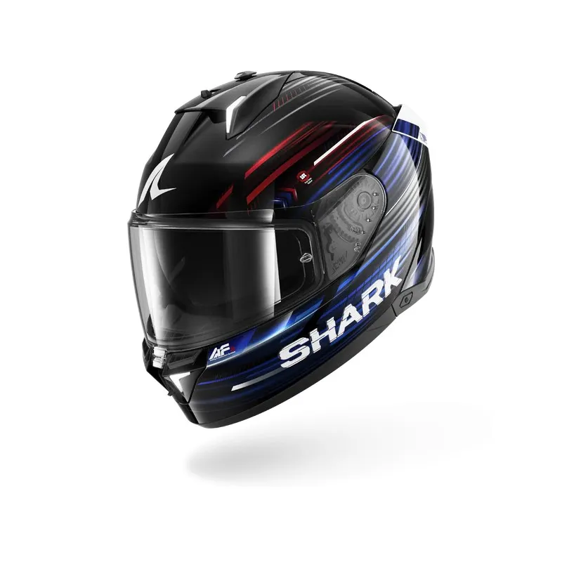SHARK integral motorcycle helmet SKWAL i3 LIGHT-BLUR black / red / blue