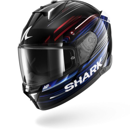 SHARK integral motorcycle helmet SKWAL i3 LIGHT-BLUR black / red / blue