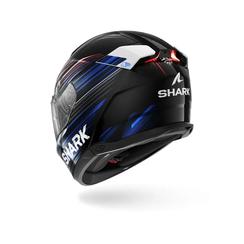 SHARK casque moto intégral SKWAL i3 LIGHT-BLUR noir / rouge / bleu