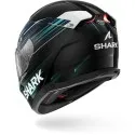 SHARK casque moto intégral SKWAL i3 LIGHT-BLUR noir / bleu / vert