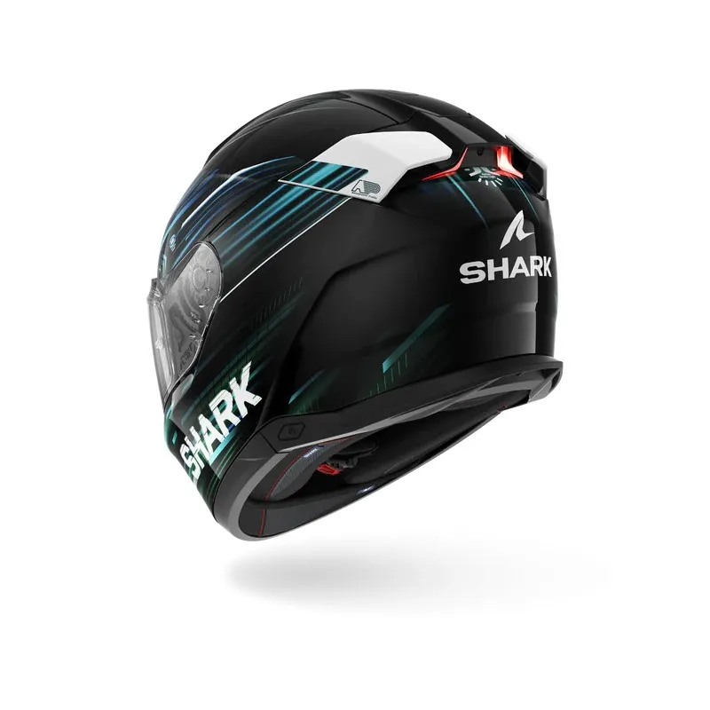 SHARK casque moto intégral SKWAL i3 LIGHT-BLUR noir / bleu / vert