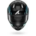 SHARK integral motorcycle helmet SKWAL i3 LIGHT-BLUR black / blue / green
