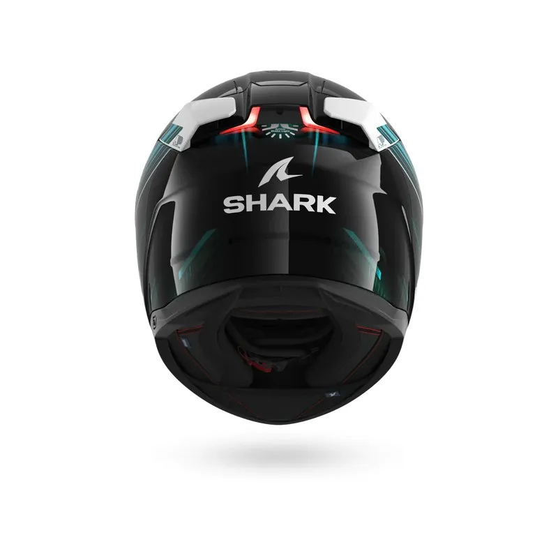 SHARK casque moto intégral SKWAL i3 LIGHT-BLUR noir / bleu / vert
