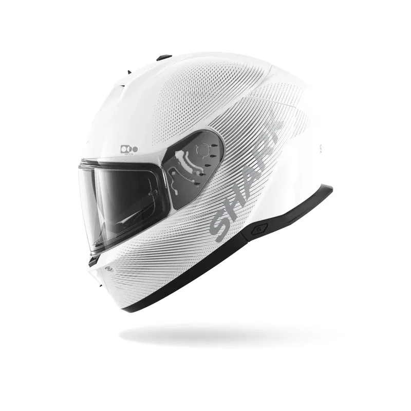 SHARK casque moto intégral SKWAL i3 SP LYNE blanc / argent