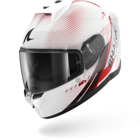 SHARK casque moto intégral SKWAL i3 SPEED-TECH blanc / rouge / noir
