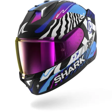SHARK casque moto intégral SKWAL i3 SPEED-FANCY noir / blanc / bleu