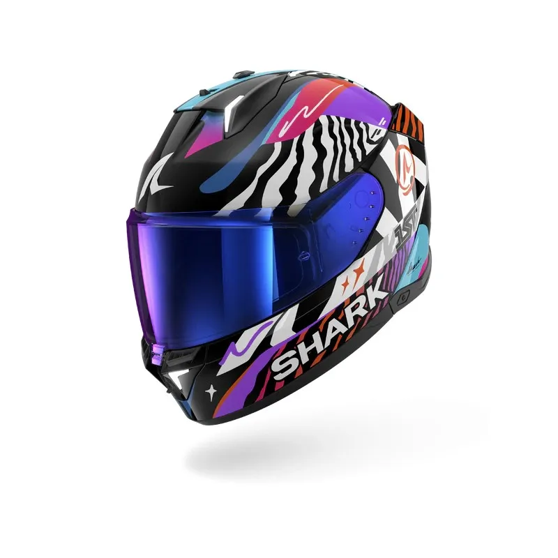 SHARK casque moto intégral SKWAL i3 SPEED-FANCY noir / blanc / orange