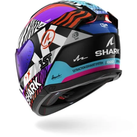 SHARK integral motorcycle helmet SKWAL i3 SPEED-FANCY black / white / orange