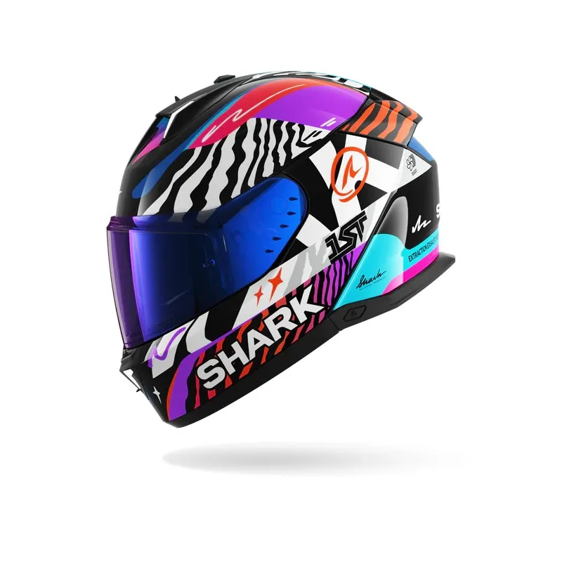 SHARK casque moto intégral SKWAL i3 SPEED-FANCY noir / blanc / orange
