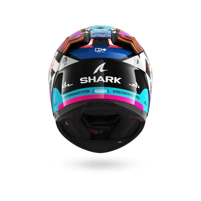 SHARK integral motorcycle helmet SKWAL i3 SPEED-FANCY black / white / orange