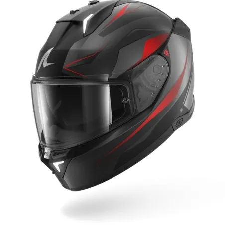 SHARK integral motorcycle helmet SKWAL i3 MEKARIUM matt black / anthracite / red