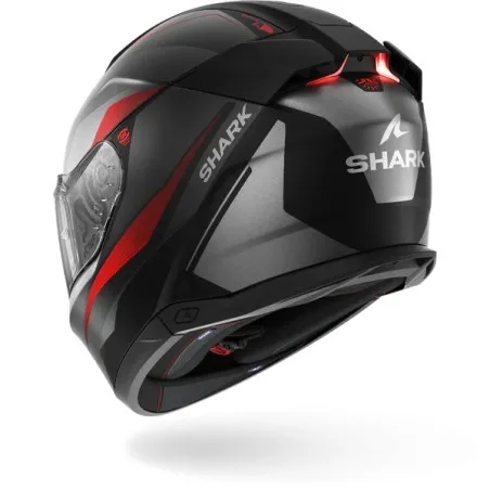 SHARK integral motorcycle helmet SKWAL i3 MEKARIUM matt black / anthracite / red