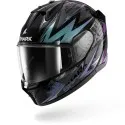 SHARK integral motorcycle helmet D-SKWAL 3 BLAST-R black / green / glitter
