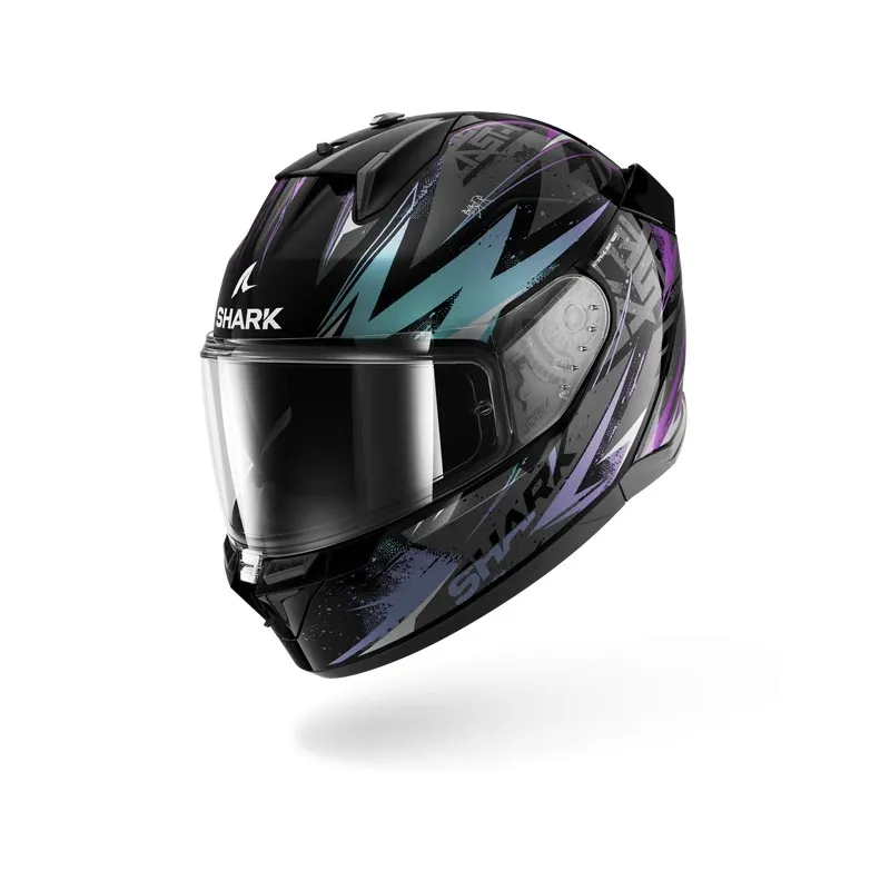 SHARK integral motorcycle helmet D-SKWAL 3 BLAST-R black / green / glitter
