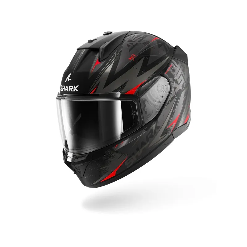 SHARK integral motorcycle helmet D-SKWAL 3 BLAST-R matt black / anthracite / red