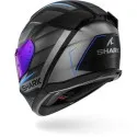 SHARK integral motorcycle helmet D-SKWAL 3 SIZLER matt black / anthracite / blue
