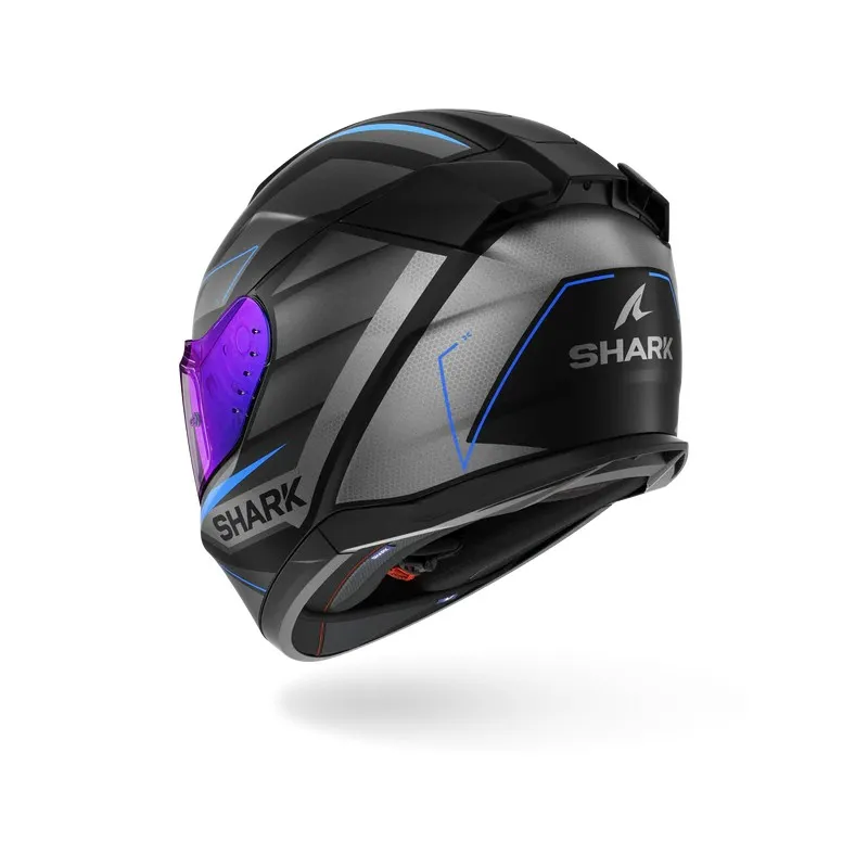 SHARK casque moto intégral D-SKWAL 3 SIZLER noir mat / anthracite / bleu
