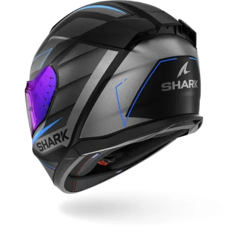 SHARK casque moto intégral D-SKWAL 3 SIZLER noir mat / anthracite / bleu