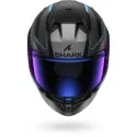 SHARK integral motorcycle helmet D-SKWAL 3 SIZLER matt black / anthracite / blue
