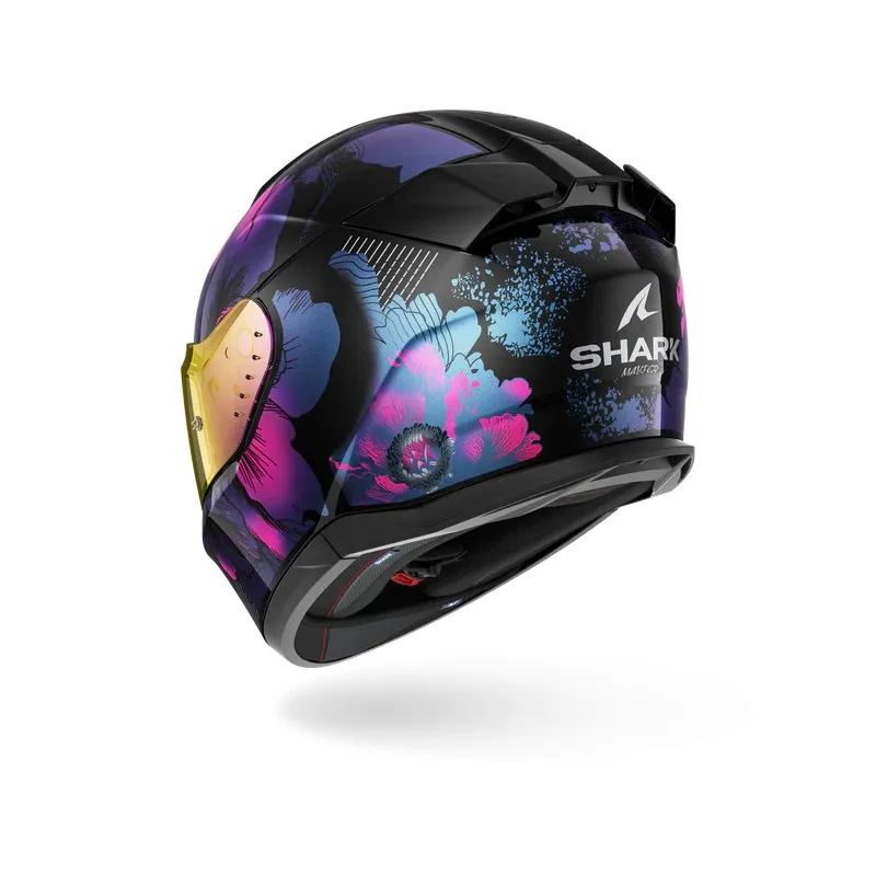 SHARK casque moto intégral D-SKWAL 3 MAYFER noir / violet / pailleté
