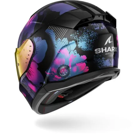 SHARK casque moto intégral D-SKWAL 3 MAYFER noir / violet / pailleté