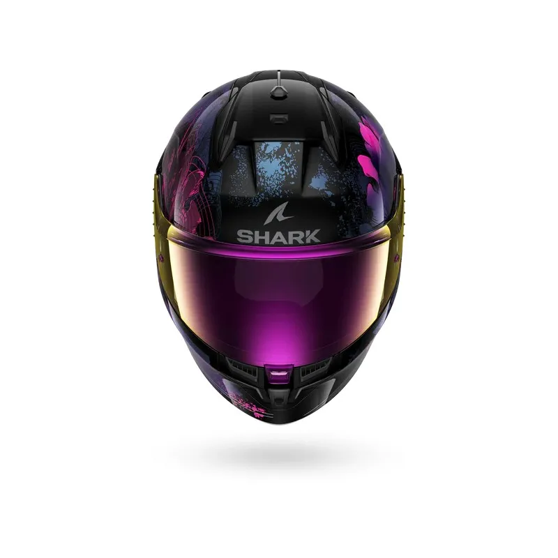 SHARK integral motorcycle helmet D-SKWAL 3 MAYFER black / purple / glitter