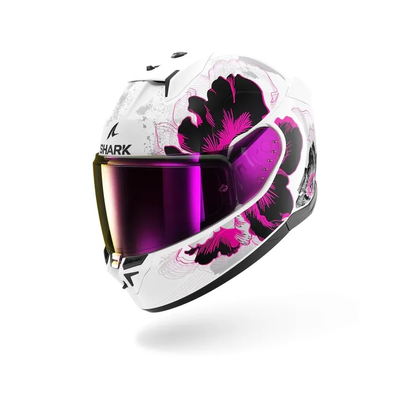 SHARK integral motorcycle helmet D-SKWAL 3 MAYFER white / purple / anthracite