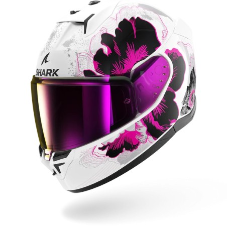 SHARK casque moto intégral D-SKWAL 3 MAYFER blanc / violet / anthracite