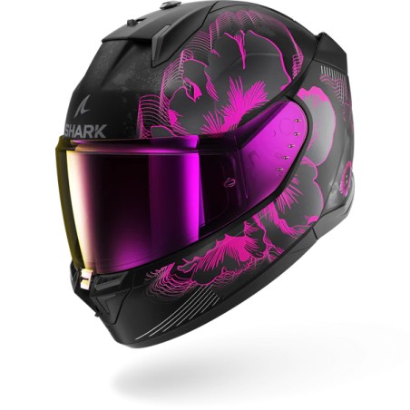 SHARK integral motorcycle helmet D-SKWAL 3 MAYFER matt black / purple / anthracite