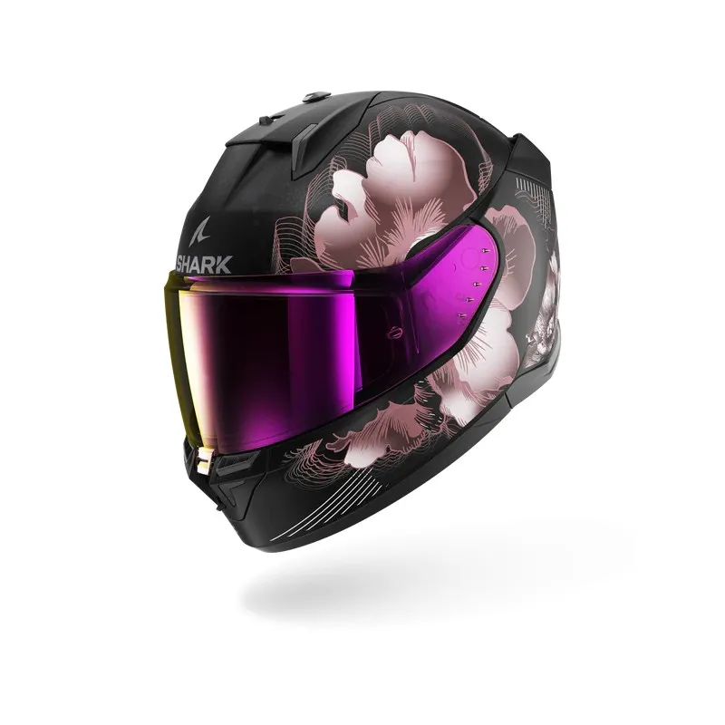 SHARK integral motorcycle helmet D-SKWAL 3 MAYFER matt black / purple / gold