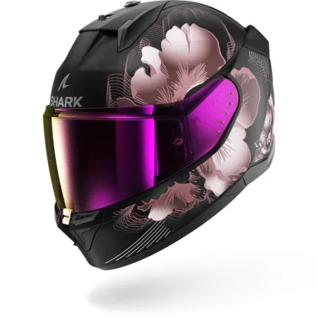 SHARK casque moto intégral D-SKWAL 3 MAYFER noir mat / violet / or