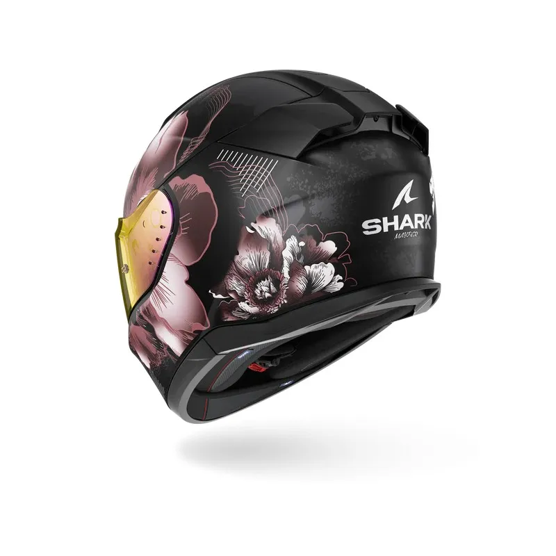 SHARK integral motorcycle helmet D-SKWAL 3 MAYFER matt black / purple / gold