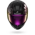 SHARK integral motorcycle helmet D-SKWAL 3 MAYFER matt black / purple / gold